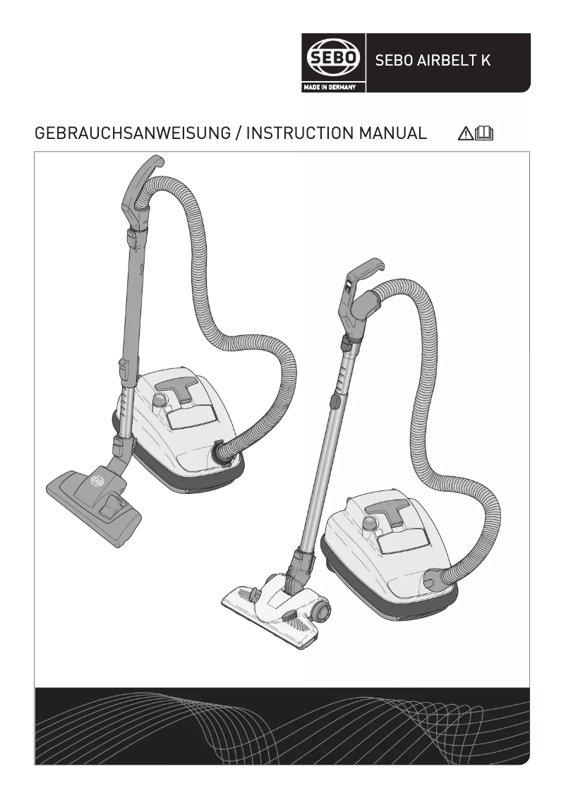 Page n°1 - Manuel utilisateur Sebo Airbelt K1 Force RD
