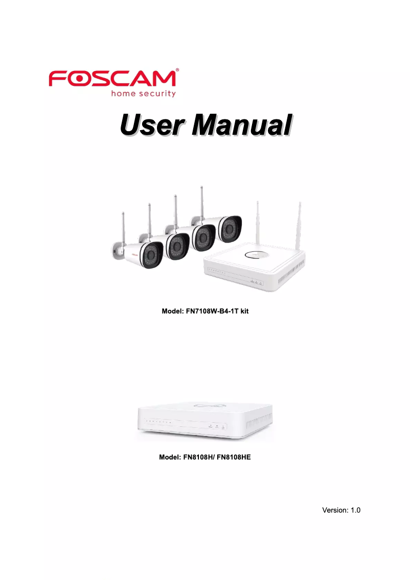Página 1 del manual Manual de usuario Foscam FN8108HE
