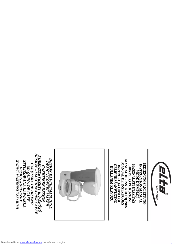 Page n°1 - Manuel utilisateur Elta KM123W