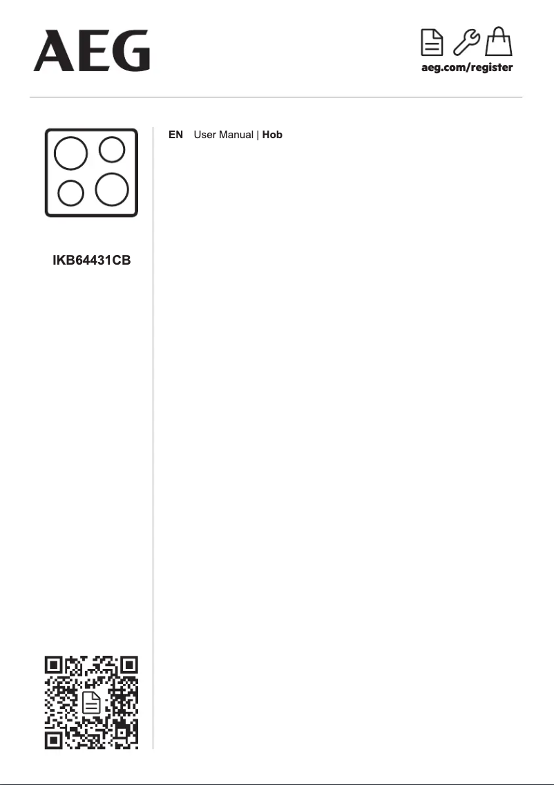 Page n°1 - Manuel utilisateur AEG IKB64431CB