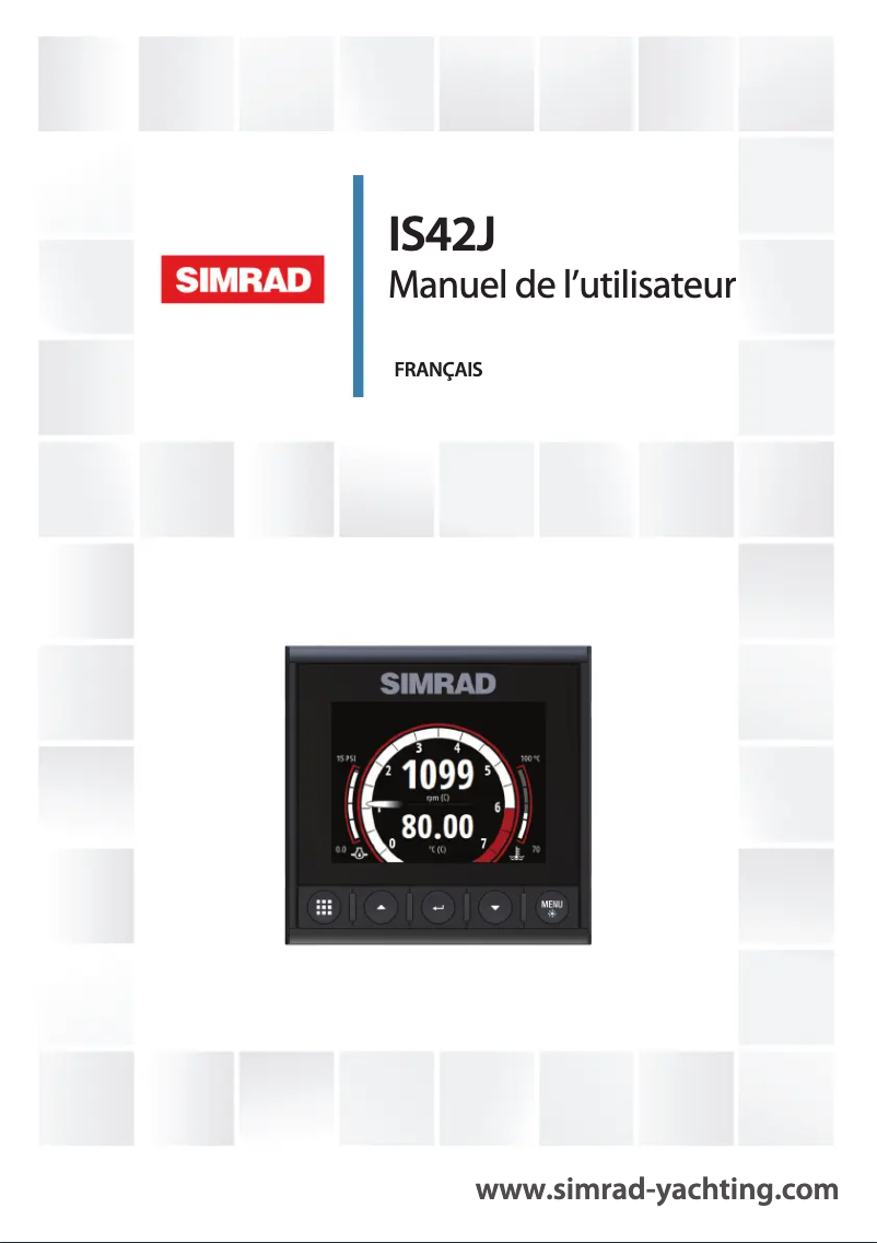 Page n°1 - Manuel utilisateur Simrad IS42J
