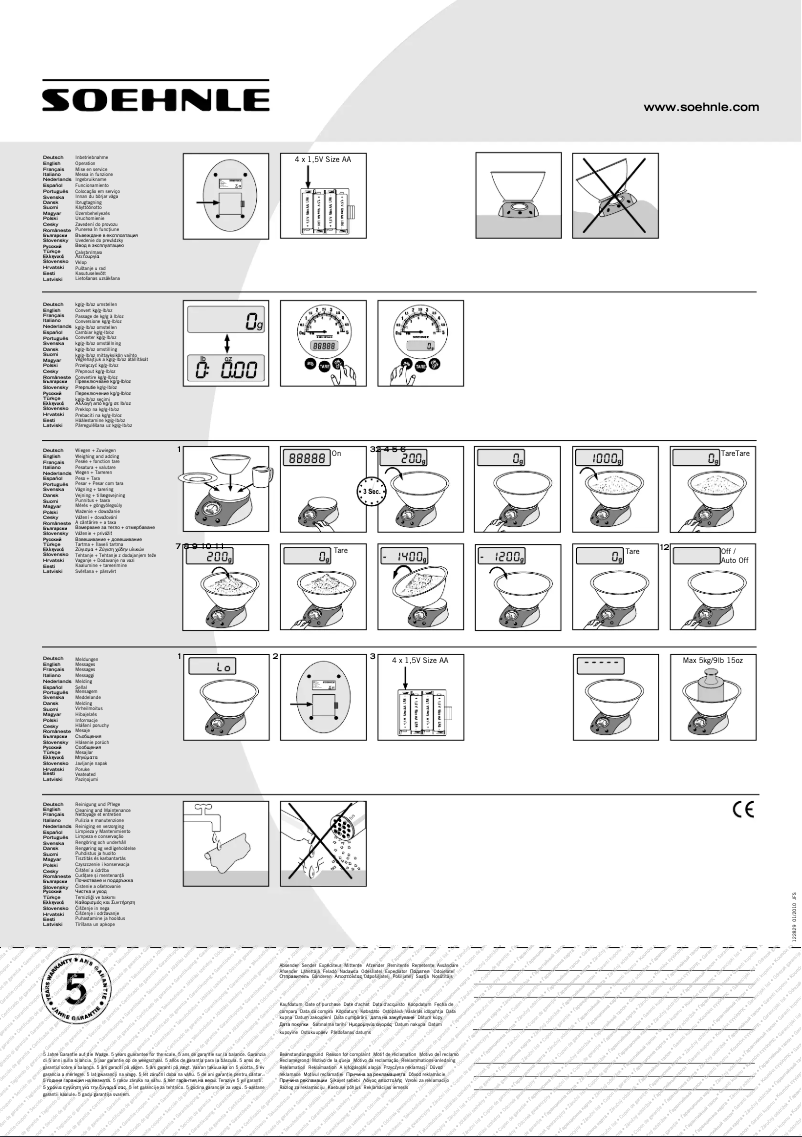 Página 1 del manual Manual de usuario Soehnle Retro 65851