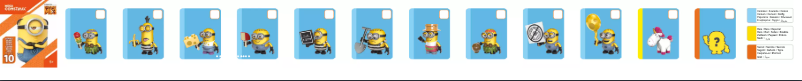 Page 1 de la notice Manuel utilisateur Mega Bloks Despicable Me - Micro Action Figures Series 10