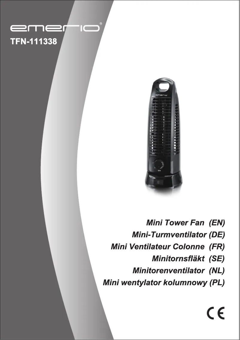 Page 1 de la notice Manuel utilisateur Emerio TFN-111338