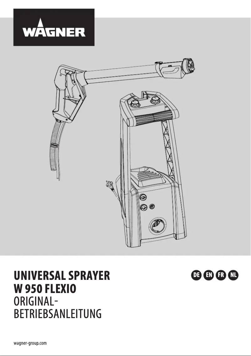 Page 1 de la notice Manuel utilisateur Wagner W 950 Flexio