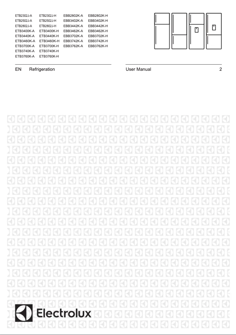 Page 1 de la notice Manuel utilisateur Electrolux ETB3400K-H