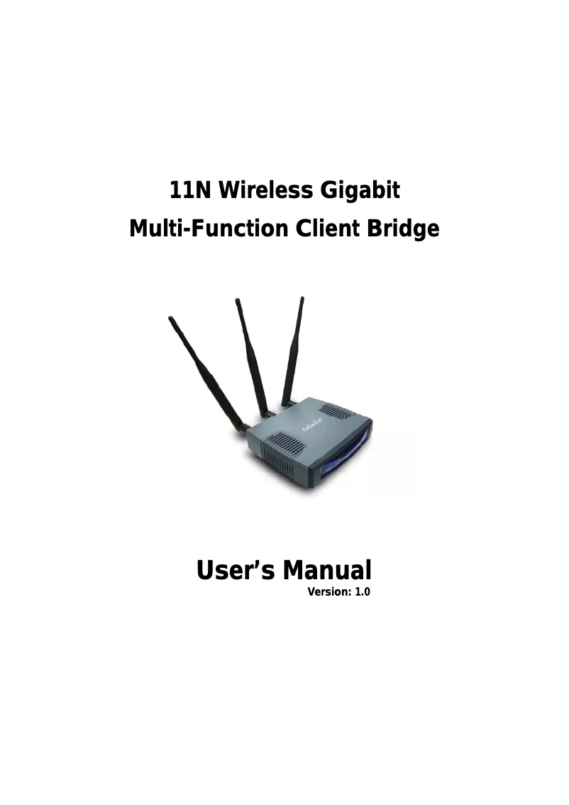Page 1 de la notice Manuel utilisateur EnGenius ECB9500