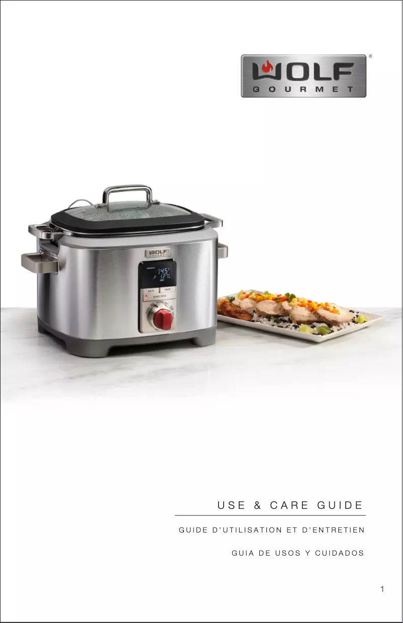 Page n°1 - Manuel d'utilisation et d'entretien Wolf WGSC120S