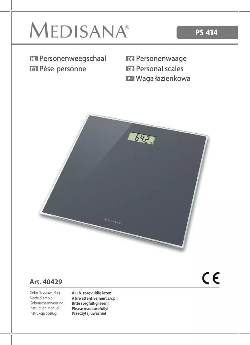 Image de la première page du manuel de l'appareil PS 414