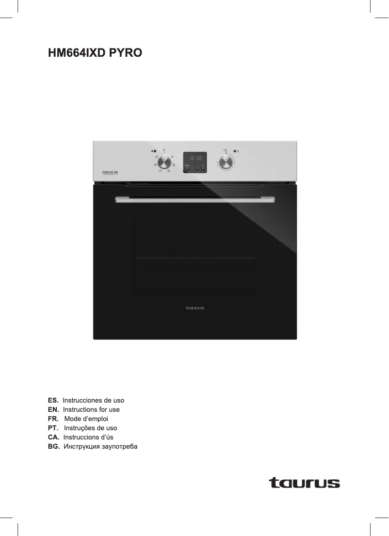 Image de la première page du manuel de l'appareil HM664IXD PYRO