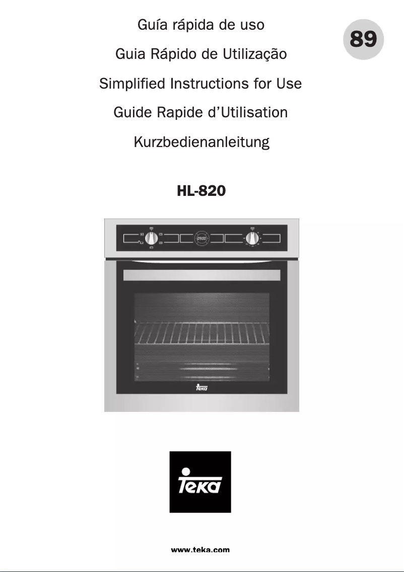 Image de la première page du manuel de l'appareil HL 820