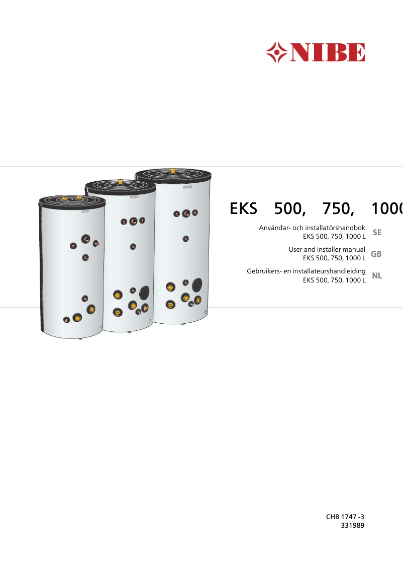 Image de la première page du manuel de l'appareil EKS 500 L