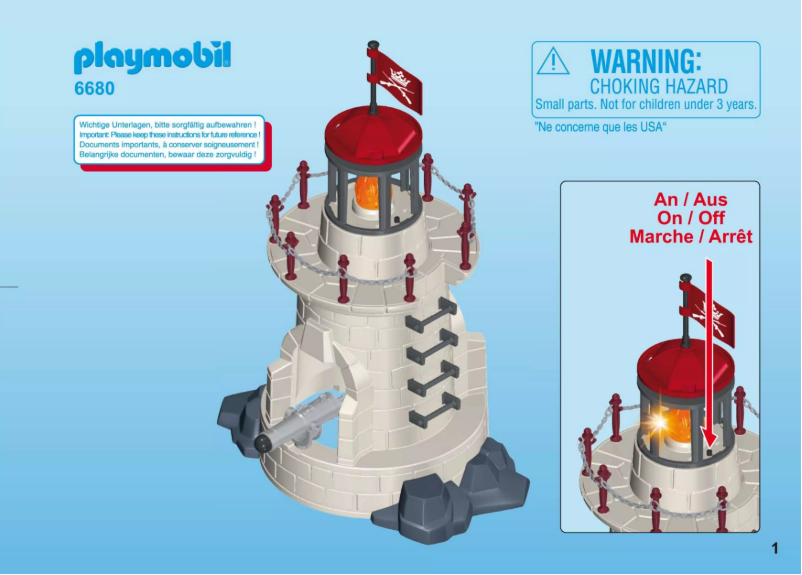 Image de la première page du manuel de l'appareil Pirates Soldiers' Lookout with Beacon 6680
