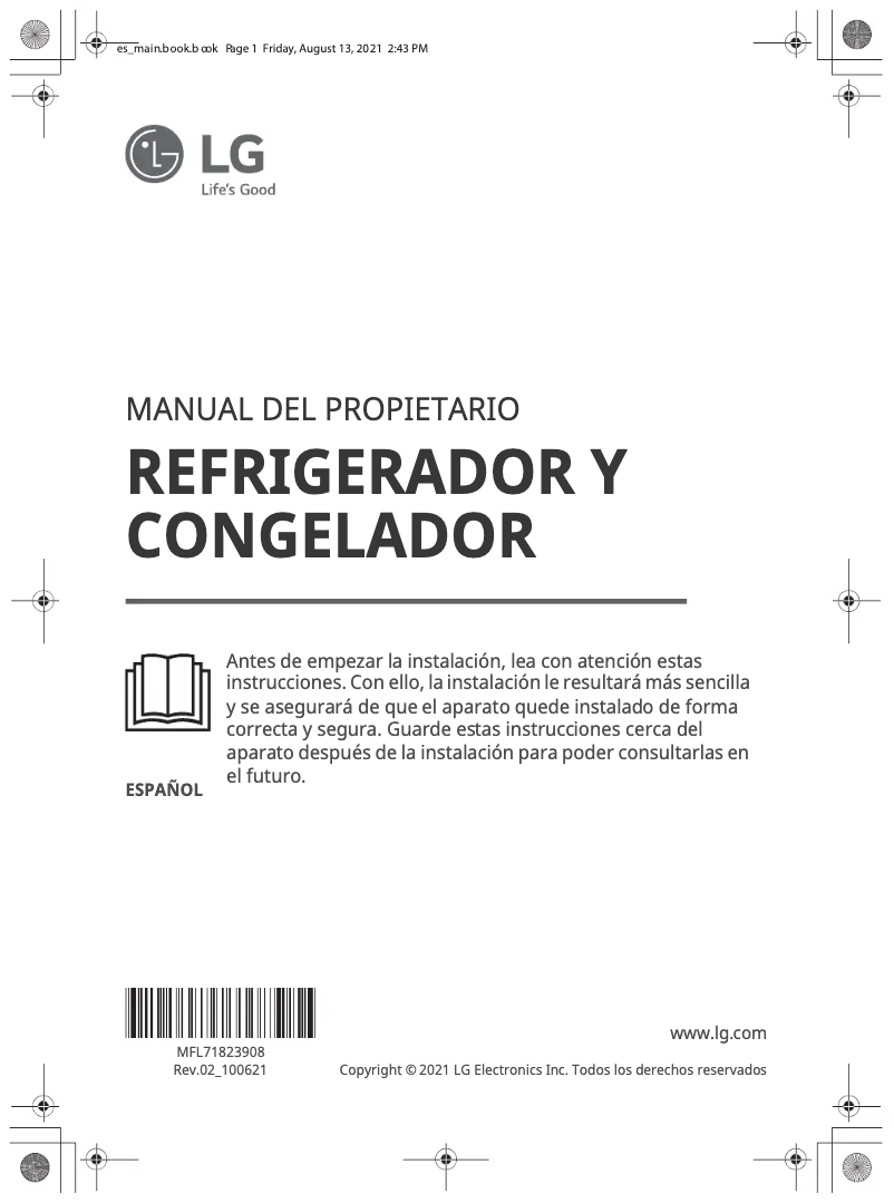 Page n°1 - Manuel utilisateur LG GS66SPP