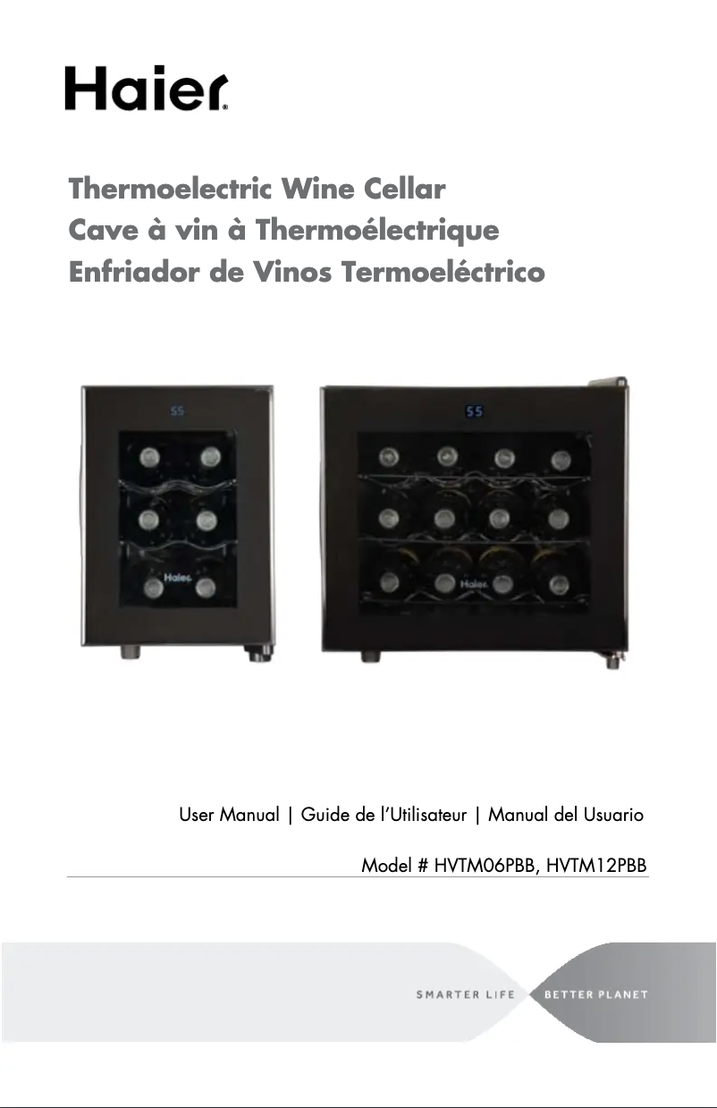 Page 1 de la notice Manuel utilisateur Haier HVTM06PBB