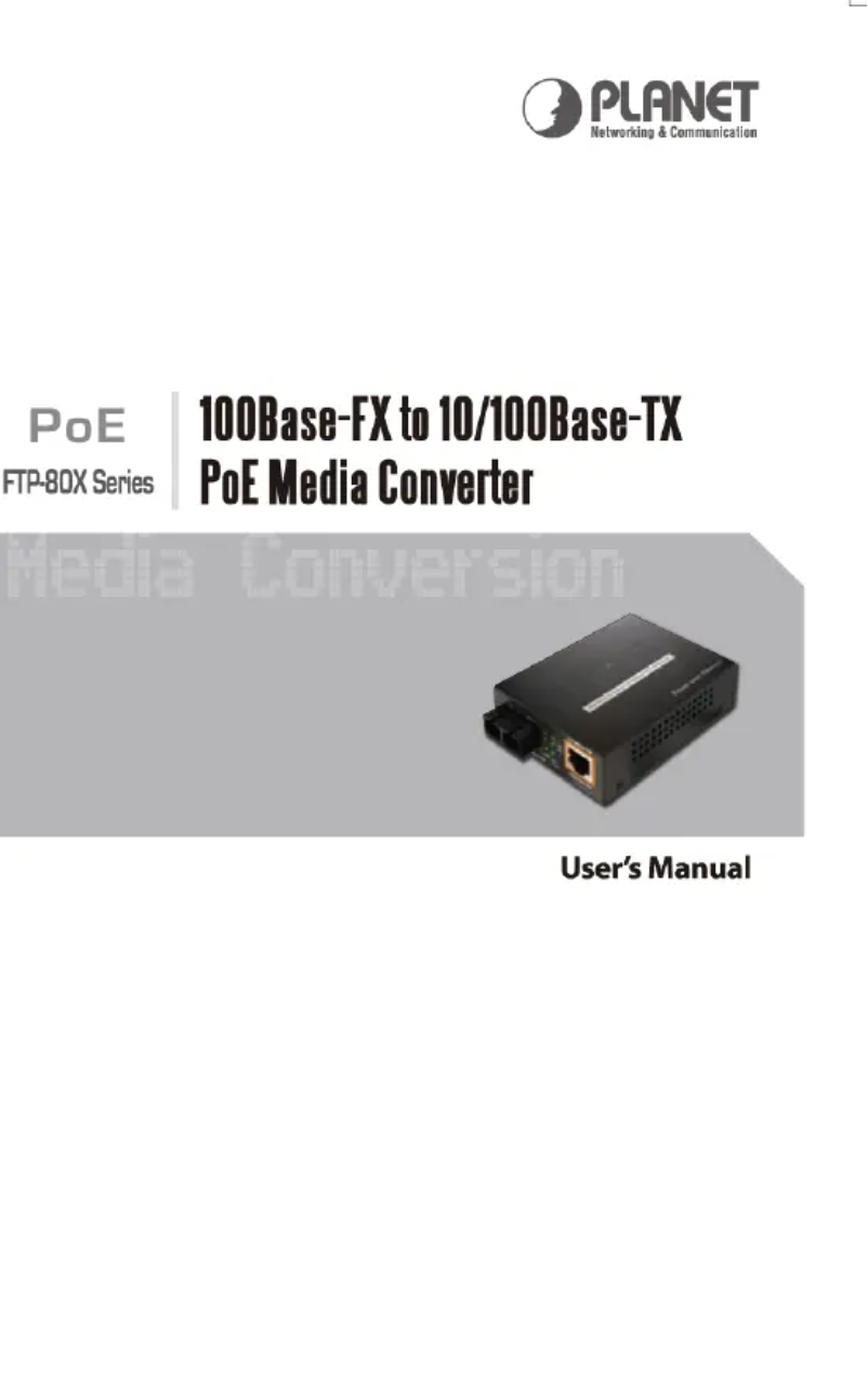 Image de la première page du manuel de l'appareil FTP-802S15
