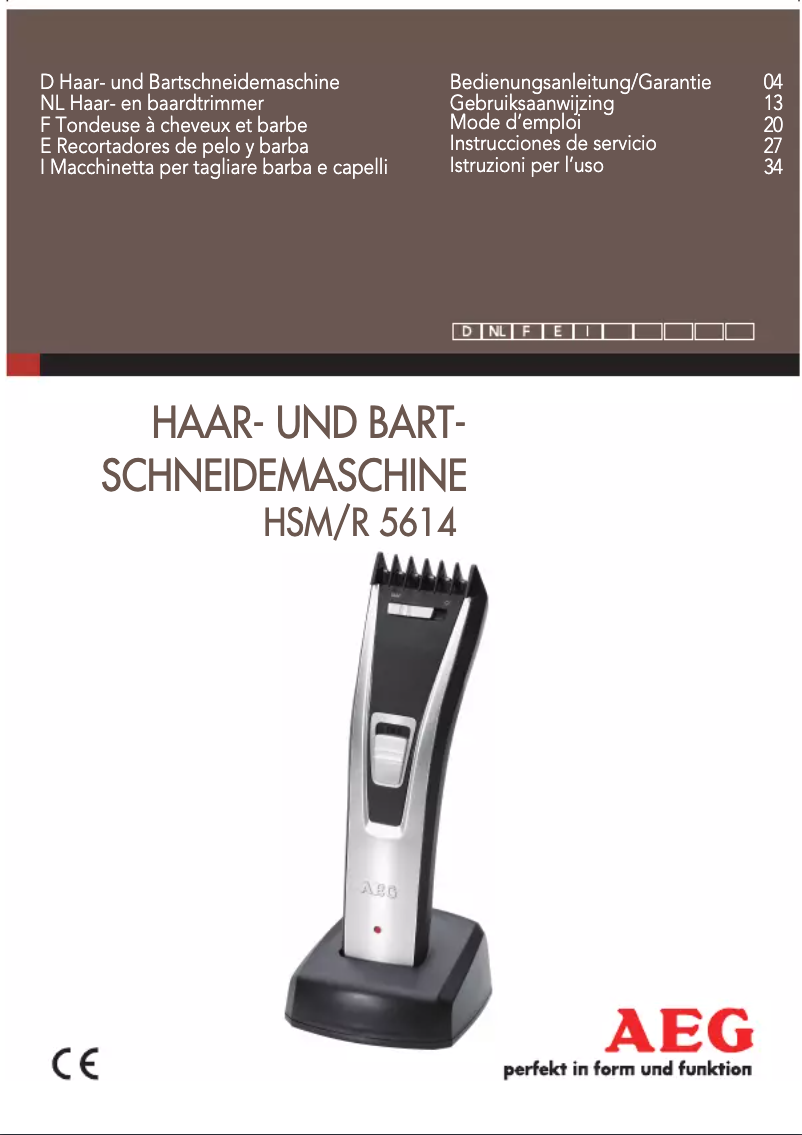 Imagen de la primera página del manual del dispositivo HSM/R 5614