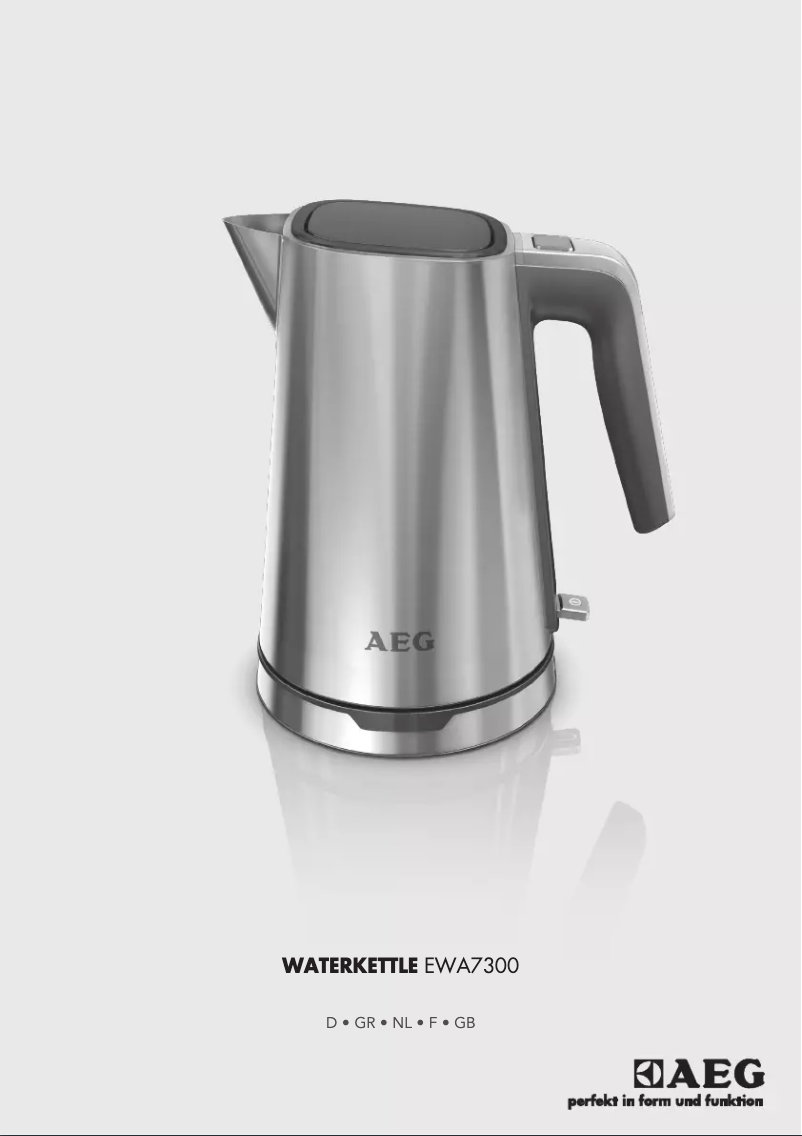 Page 1 de la notice Manuel utilisateur AEG EWA7300