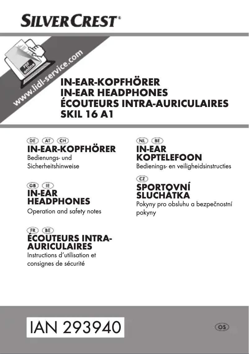 Page n°1 - Manuel utilisateur SilverCrest SKIL 16 A1
