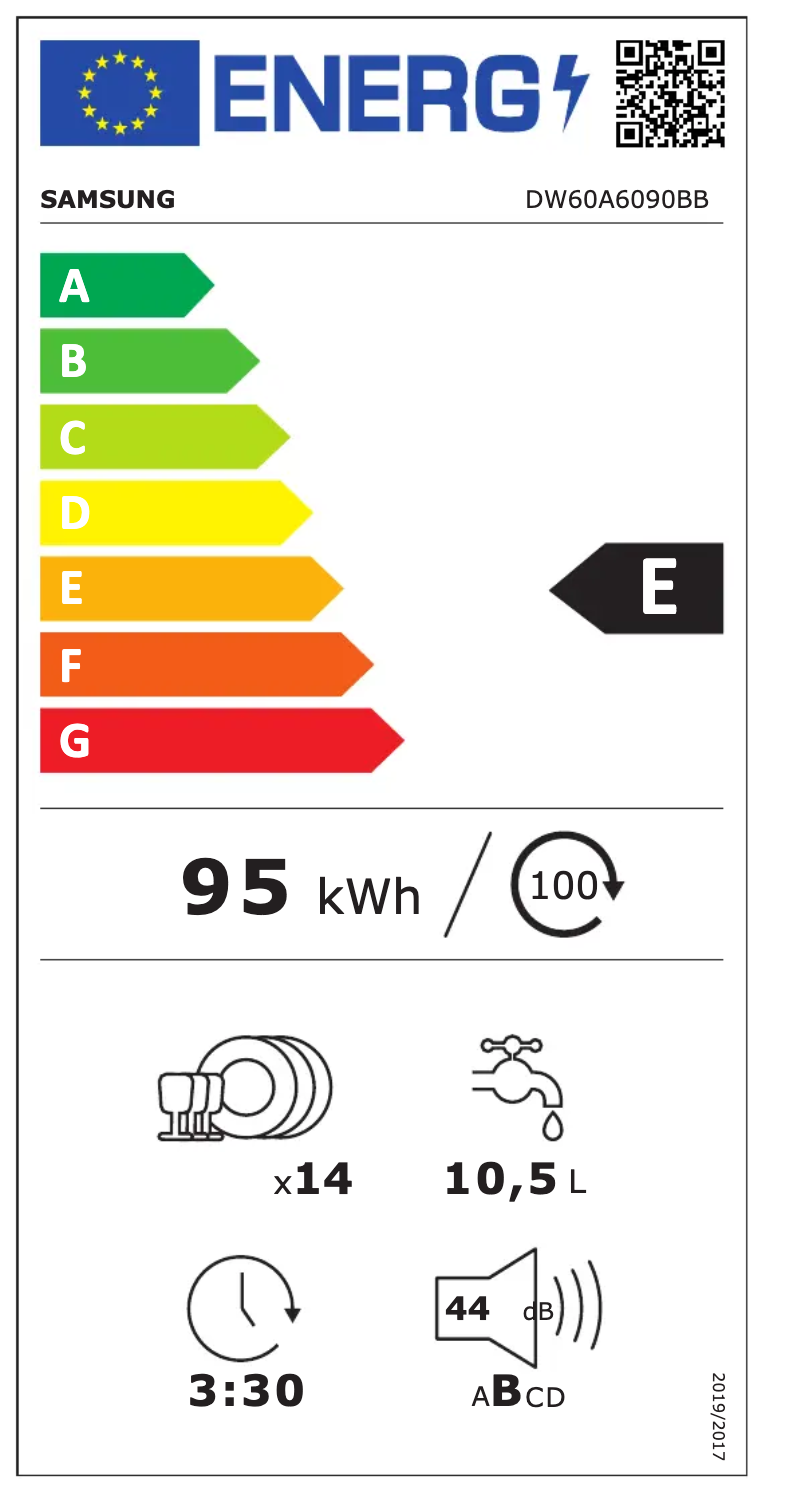 Imagen de la primera página del manual del dispositivo DW60A6090BB