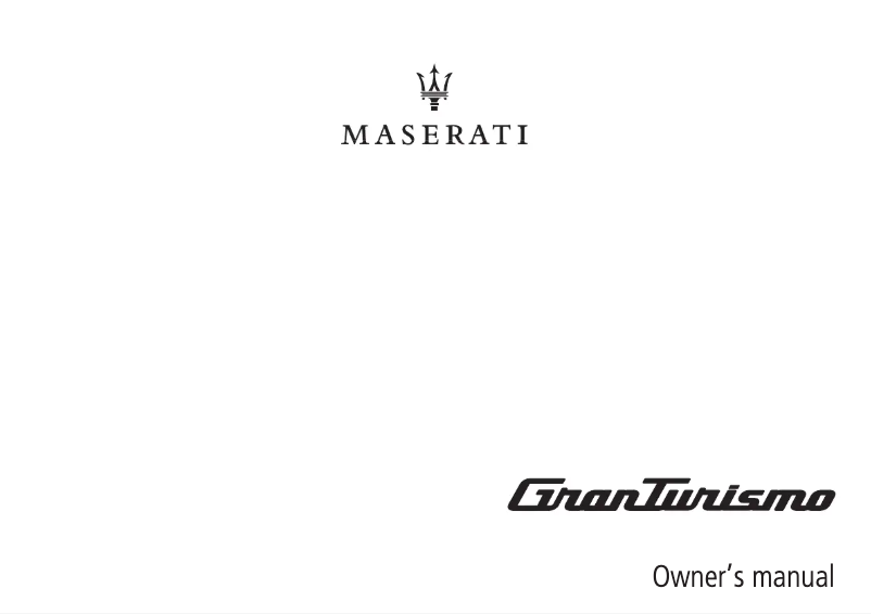 Image de la première page du manuel de l'appareil GranTurismo Sport (2020)