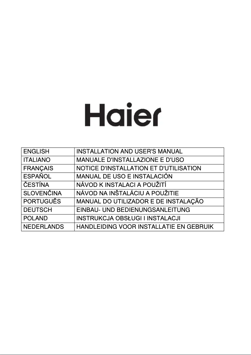 Page 1 de la notice Mode d'emploi Haier HATS9DS46BWIFI