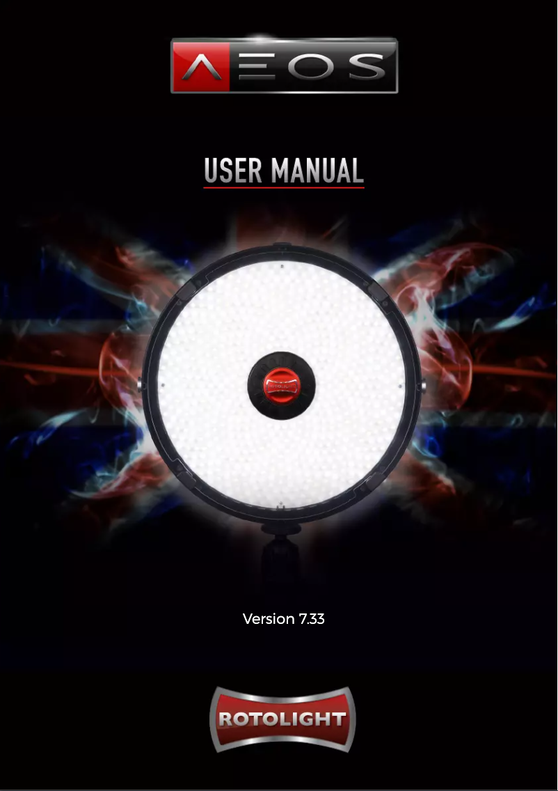 Page n°1 - Manuel utilisateur Rotolight Aeos Location