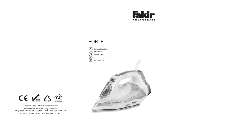 Image de la première page du manuel de l'appareil Forte