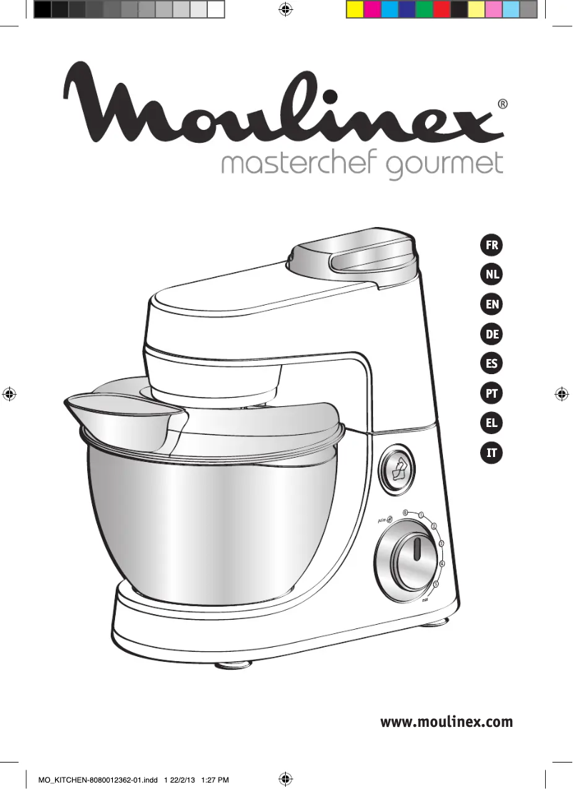 Page 1 de la notice Manuel utilisateur Moulinex QA415D