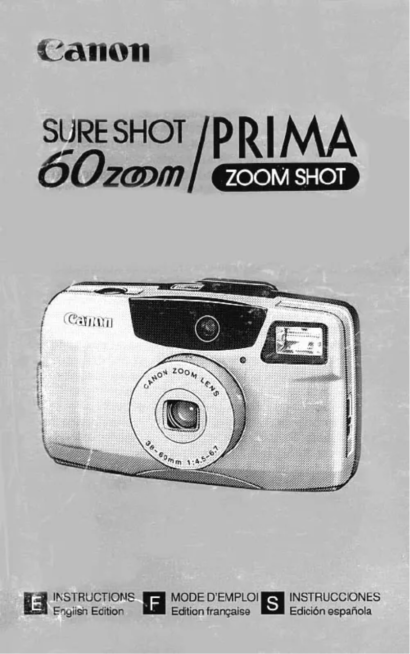 Image de la première page du manuel de l'appareil Sure Shot 60 Zoom