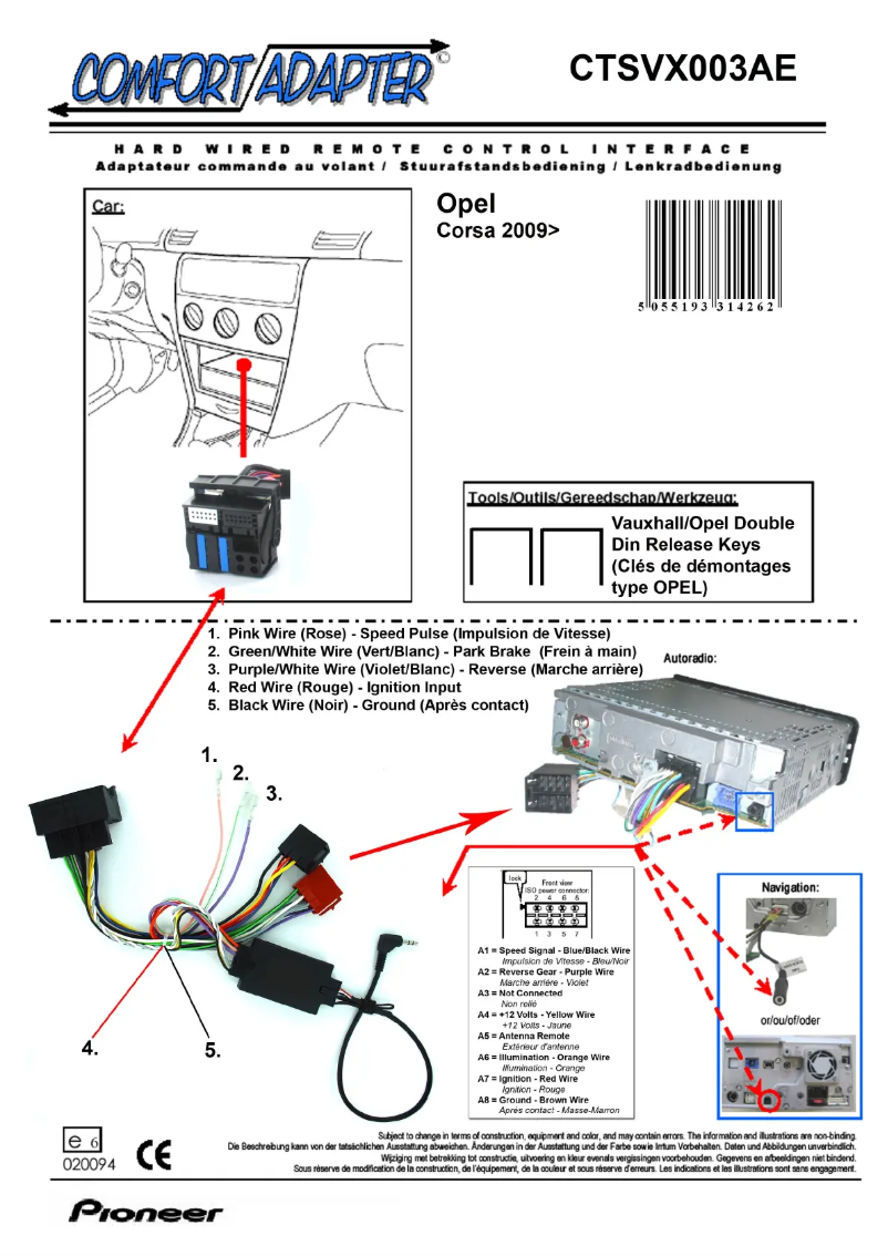Page n°1 - Manuel utilisateur Pioneer CTSVX002AE