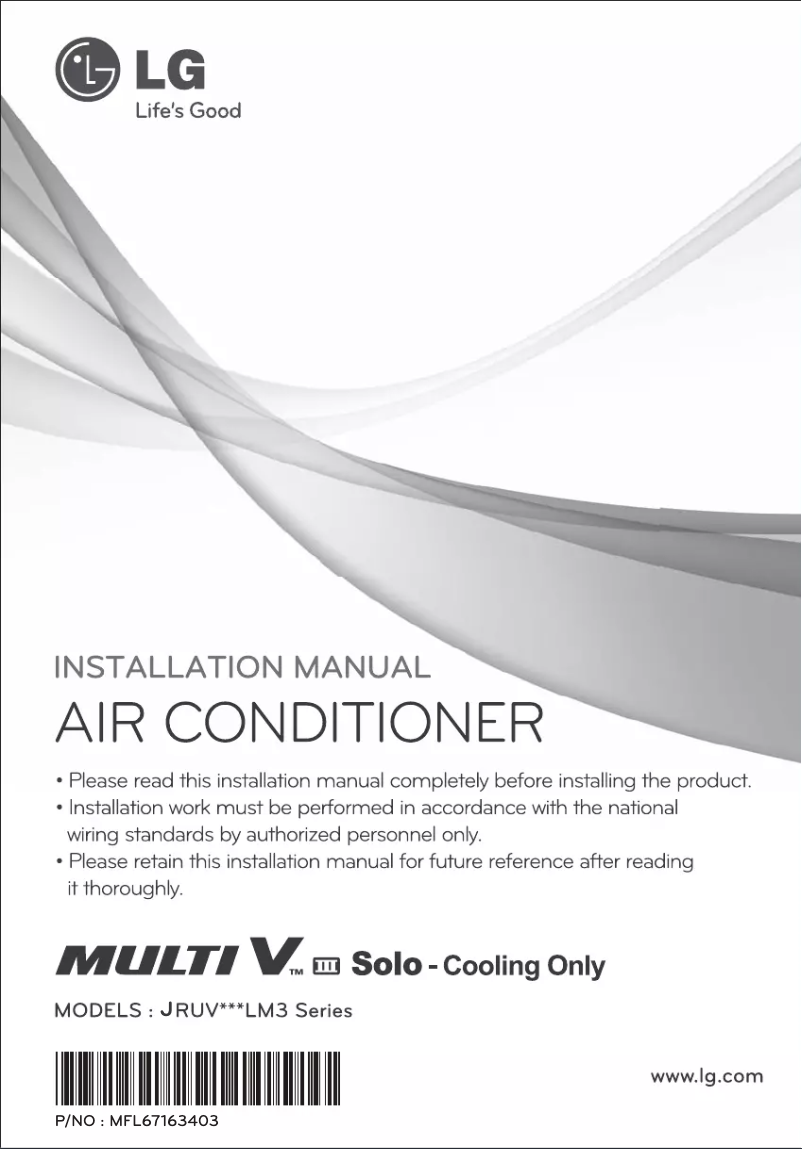 Page 1 de la notice Manuel utilisateur LG JRUV120LM3