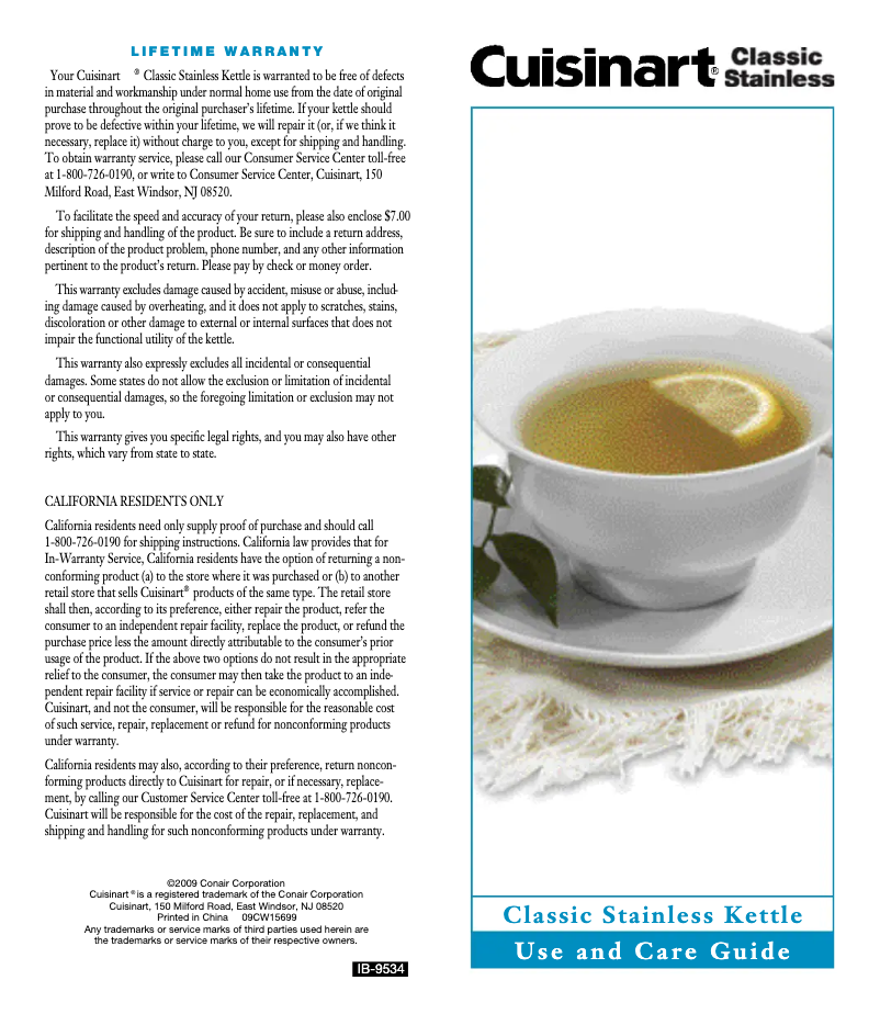 Image de la première page du manuel de l'appareil Classic CTK-15CLS