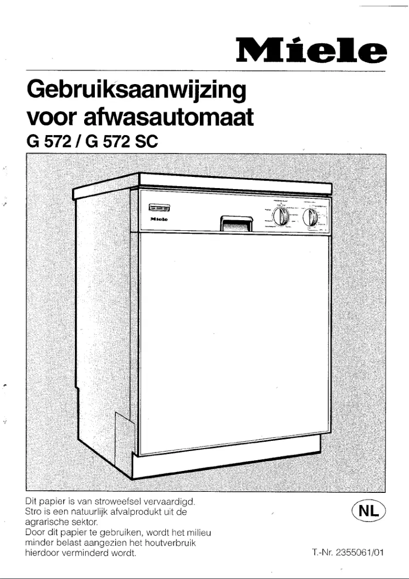 Image de la première page du manuel de l'appareil G 572