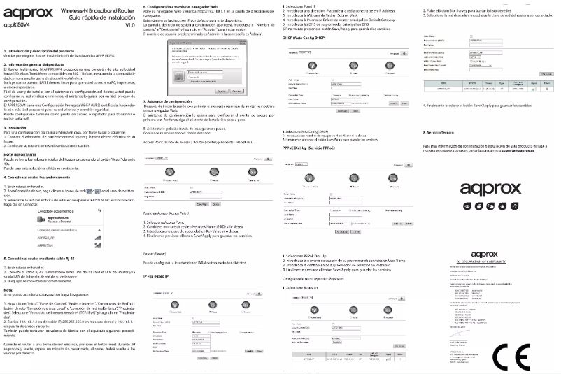 Image de la première page du manuel de l'appareil APPR150V4