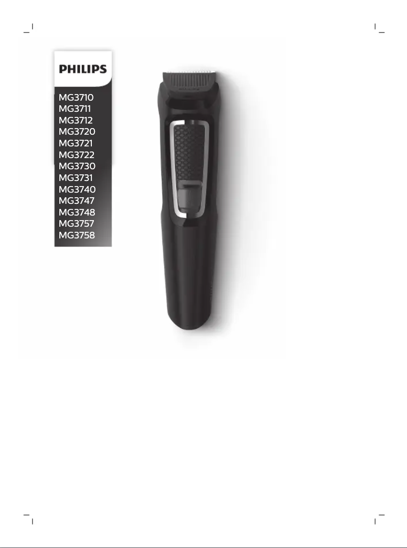 Page 1 de la notice Manuel utilisateur Philips Multigroom MG3731