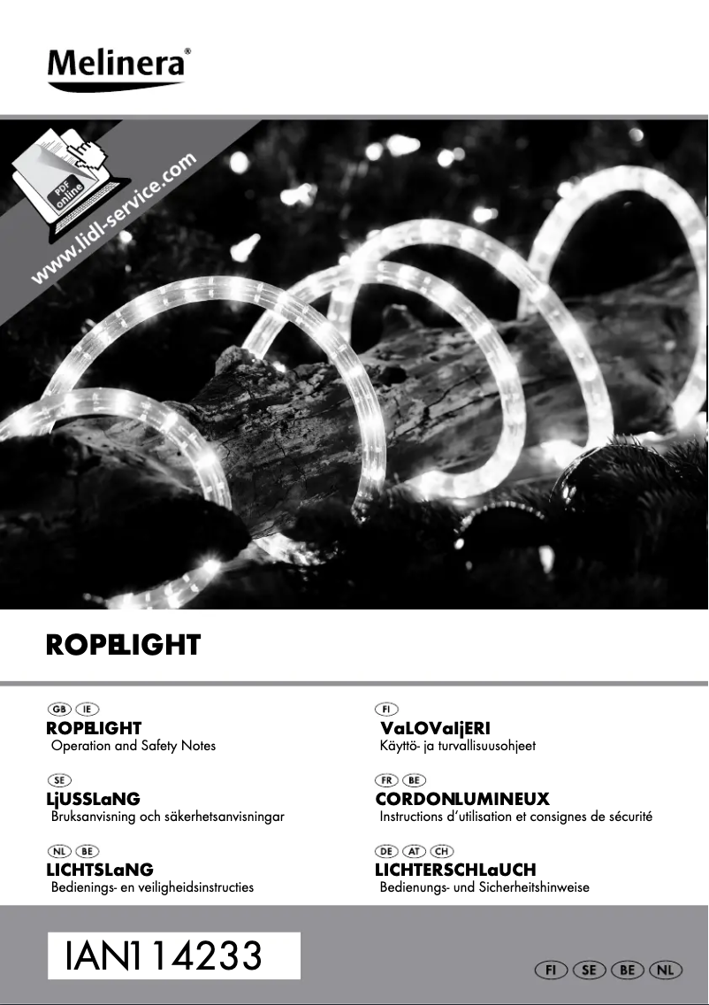 Page 1 de la notice Manuel utilisateur Melinera Z28957