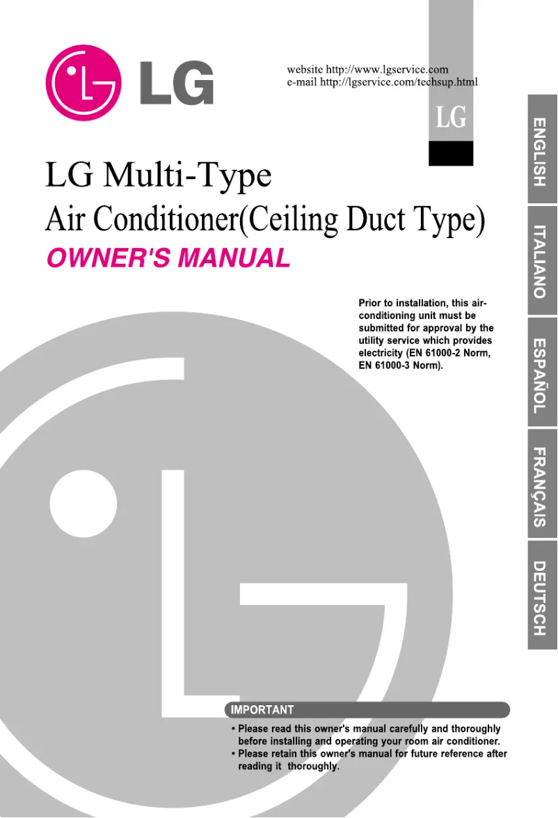 Page n°1 - Manuel utilisateur LG LMNC126BTG0