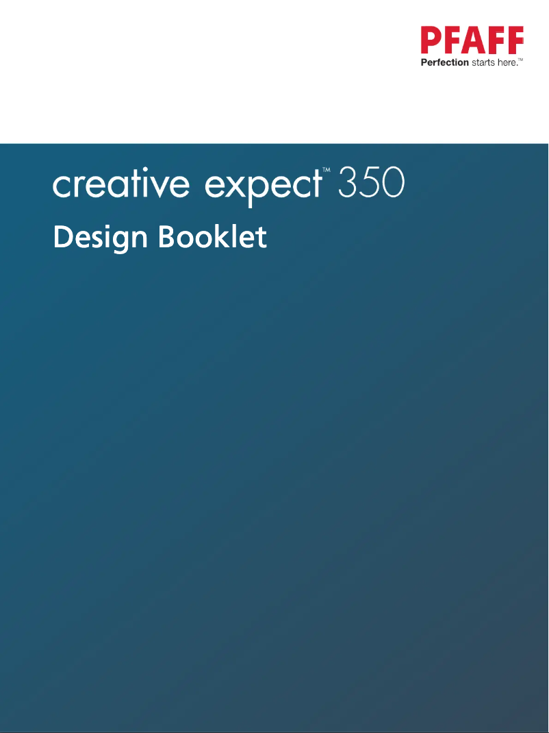 Page 1 de la notice Manuel utilisateur Pfaff Creative Expect 350
