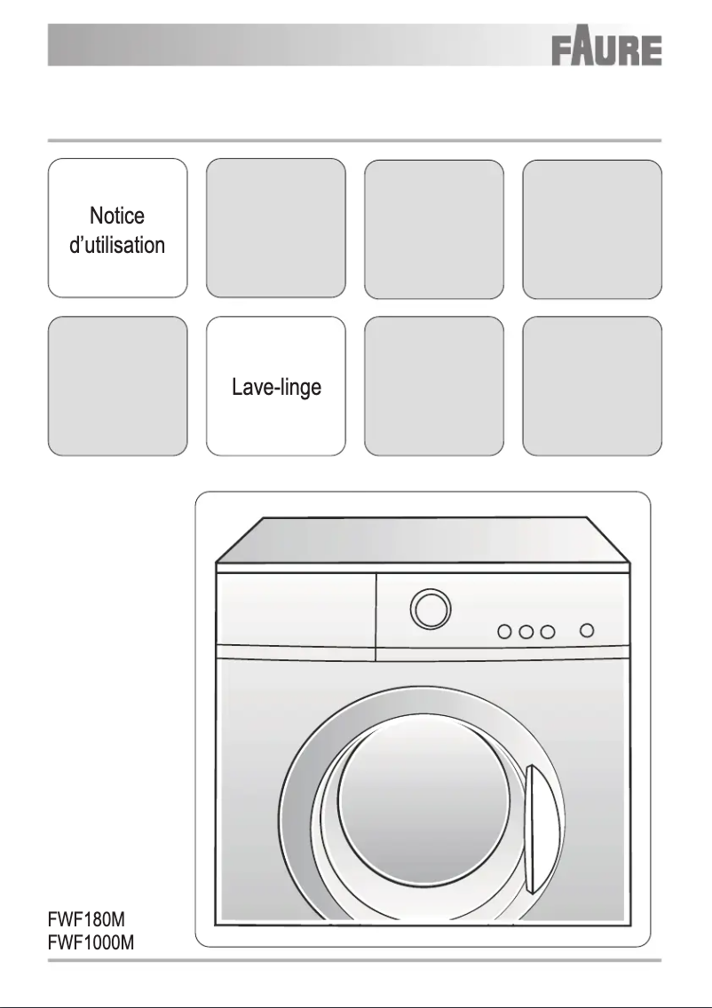 Image de la première page du manuel de l'appareil FWF1000M