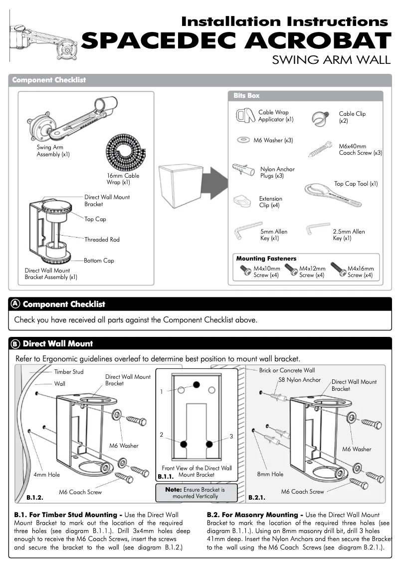Página 1 del manual Manual de usuario Atdec SD-SA-DW-BK