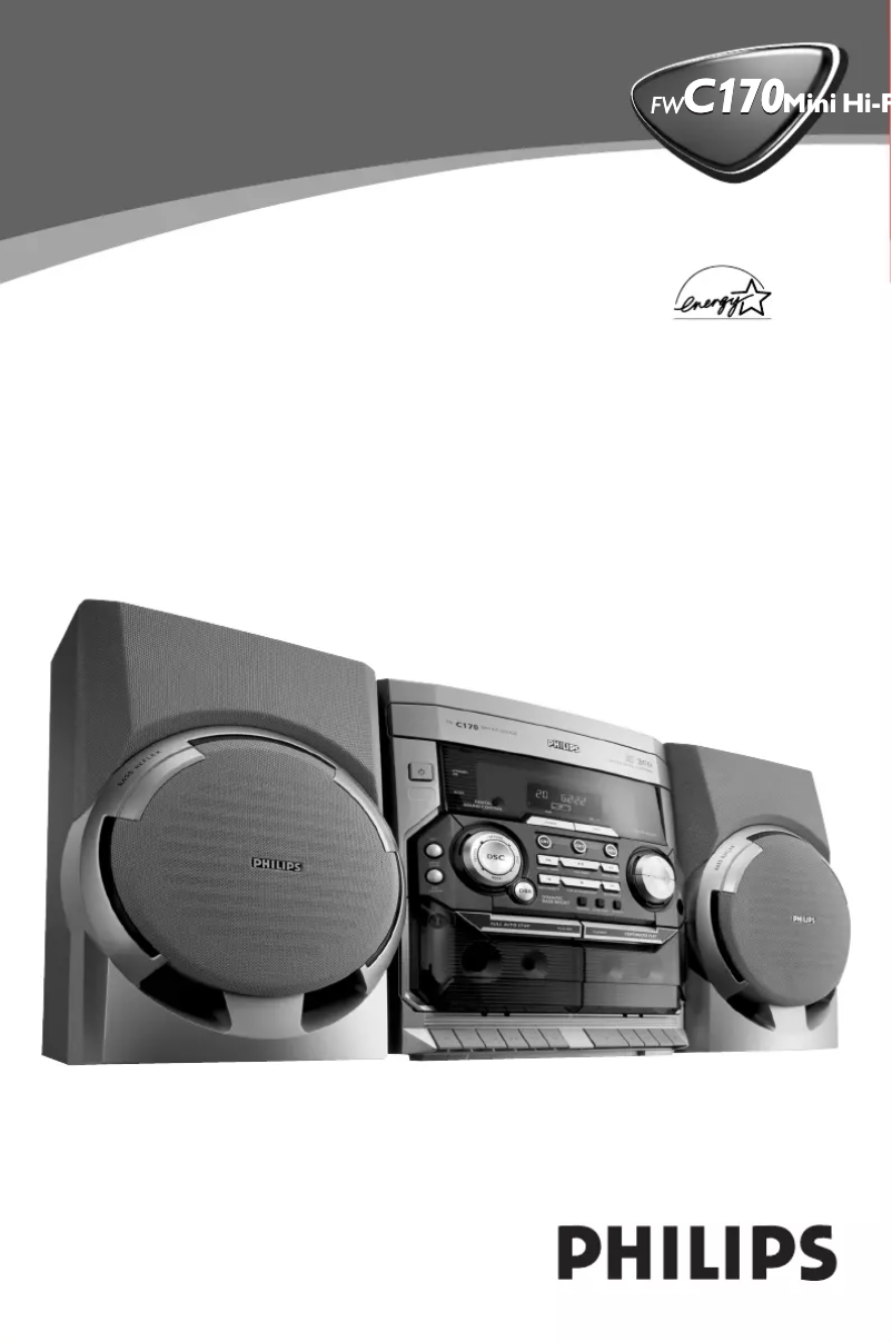 Page 1 of the manual User Manual Philips FWC170