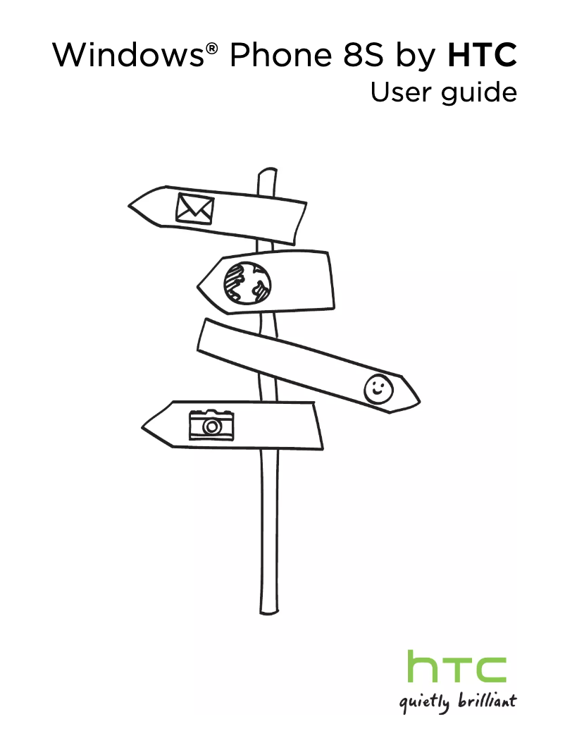Image de la première page du manuel de l'appareil Windows Phone 8S