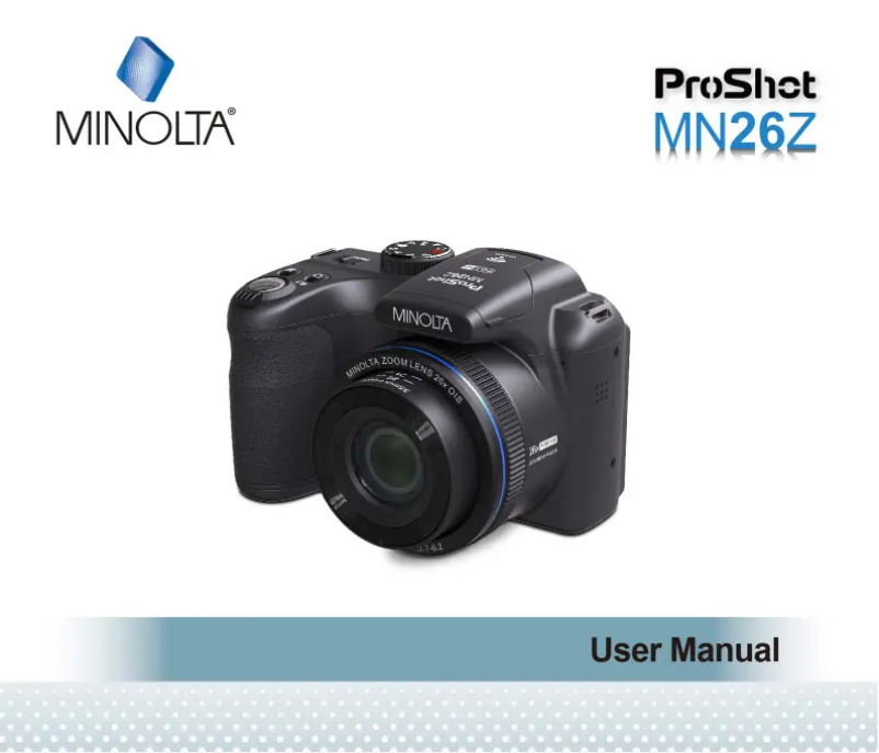 Image de la première page du manuel de l'appareil ProShot MN26Z