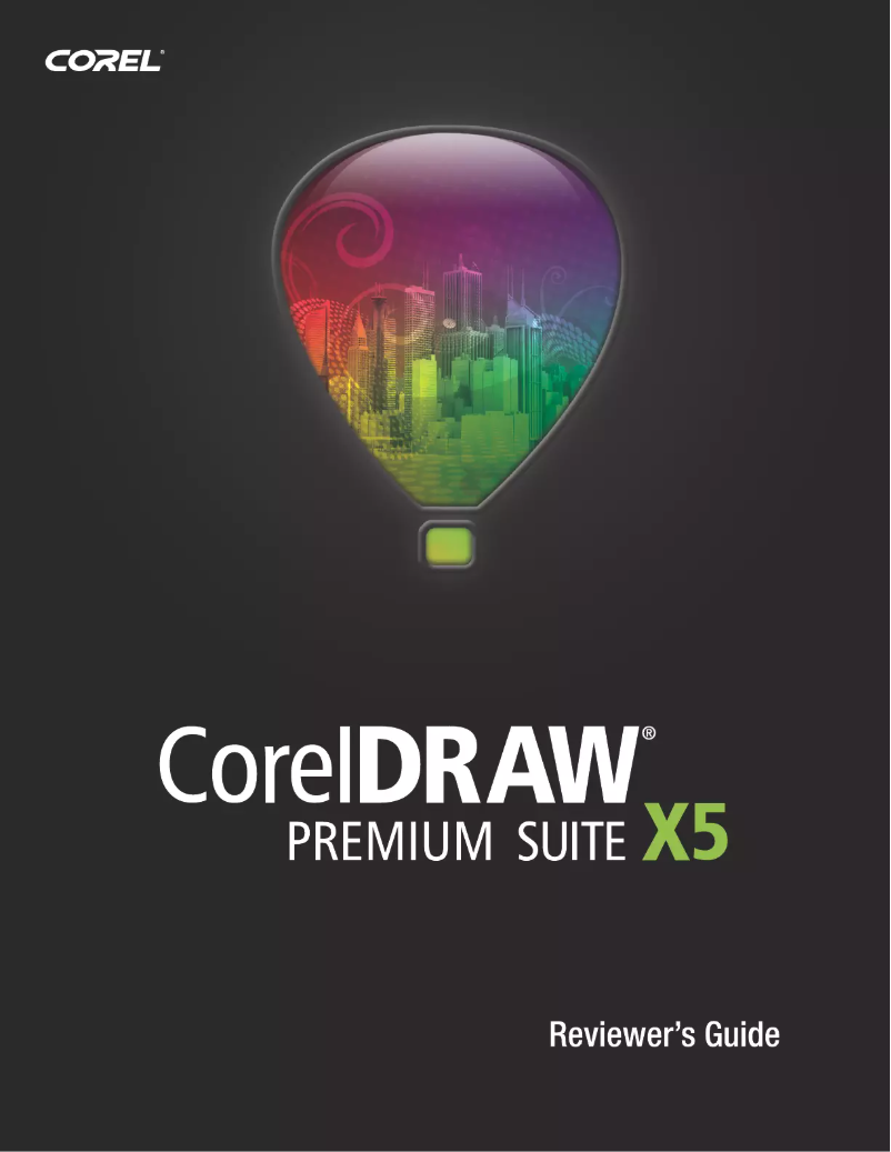 Page 1 de la notice Manuel utilisateur Corel Premium Suite X5