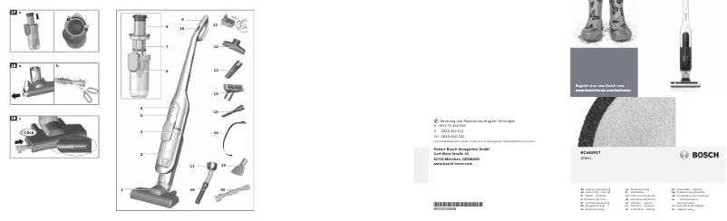 Page 1 de la notice Manuel utilisateur Bosch Athlet BBH65PETGB