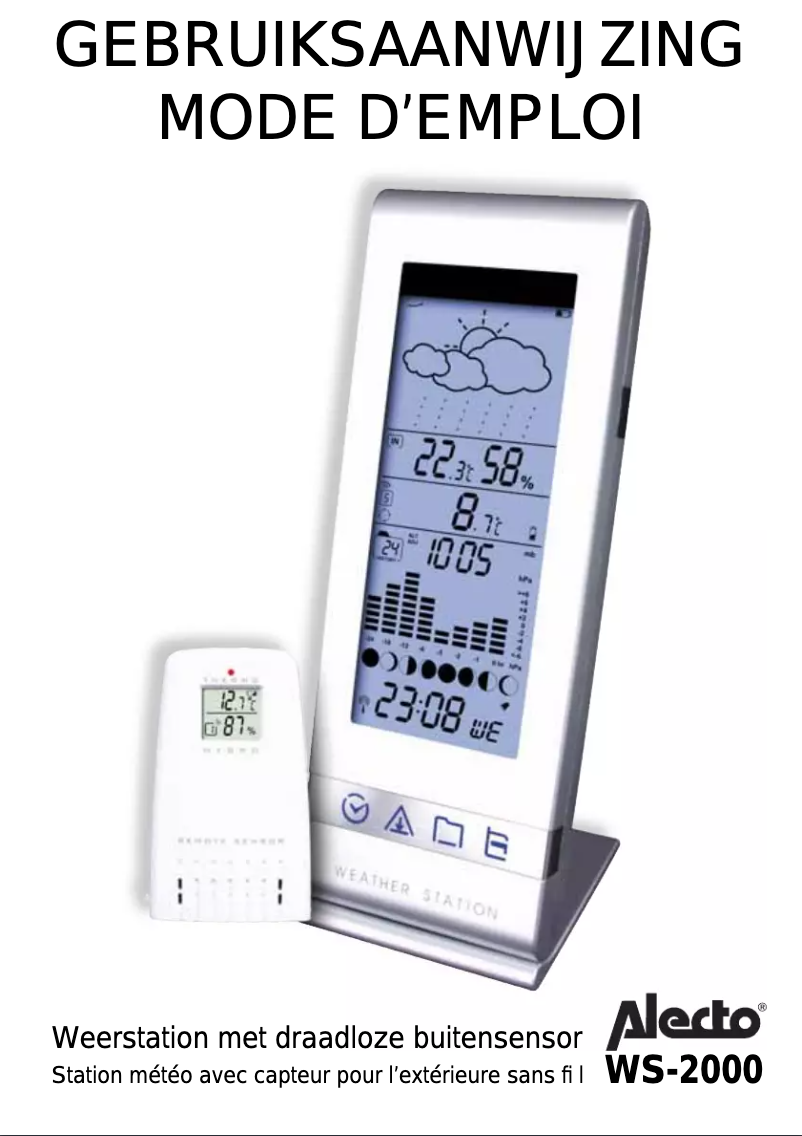 Image de la première page du manuel de l'appareil WS-2000