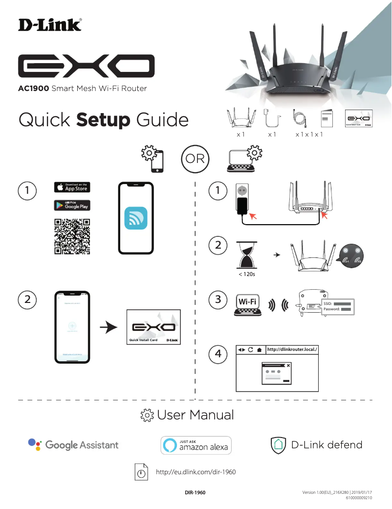 Page n°1 - Manuel utilisateur D-Link DIR-1960