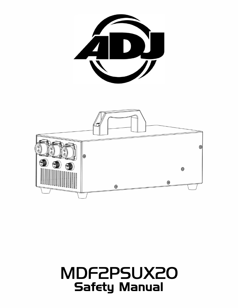 Page 1 de la notice Manuel utilisateur Adj MDF2PSUX20