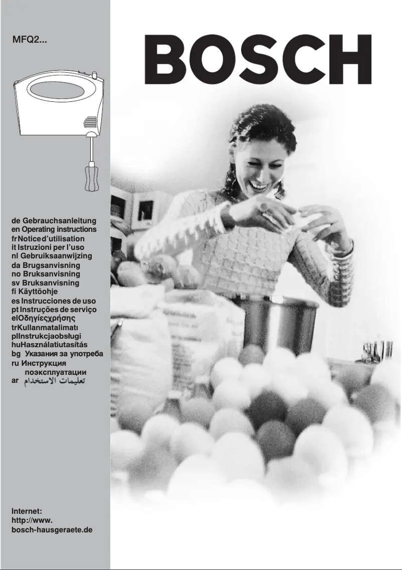 Page n°1 - Manuel utilisateur Bosch MFQ 2700